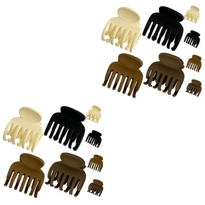 DOITOOL 16pcs Roller Jaw Clamps Hair Clips Claw Clips for Women Girl Hair Accessories for
