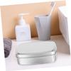 Angoily 4pcs Travel Storage Box Empty Aluminum Soap Box Lids for Cosmetics Containers view 3