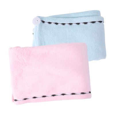 Angoily 2pcs Microfiber Hair Dry Wrap Towels Drying Hair Cap for Women Thick Absorbent Hair Towel Wraps One Size Fits for Home Gym Travel Bathing