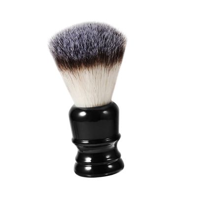 Beavorty 2pcs Portable Beard Brush Resin Handle and Soft Nylon Bristles Essential Grooming Tool for Men for Beard Styling and Cleaning Compact and Travel-friendly