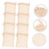 Beavorty 24pcs Cotton Drawstring Soap Saver Pouch Bathing Soap Foaming Maker for Home view 4