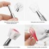 3PCS Nail Sponge Smudge Sponge Holder Manicure Grabber Tool for Nail Art Polish Makeup Application and Removal view 2
