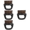 balacoo 4pcs Ergonomic Handle Beard Brush Men's Styling Tool Boar Bristles for Beard Grooming and Mustache Care view 1