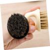 balacoo 4pcs Ergonomic Handle Beard Brush Men's Styling Tool Boar Bristles for Beard Grooming and Mustache Care view 4