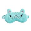 Mobestech Light Green Cat Design Contoured Eye Mask Soft Comfortable Sleeping Blindfold for Work Travel and Naps Lightweight Night Eyeshade with No Eye Pressure view 1