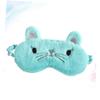 Mobestech Light Green Cat Design Contoured Eye Mask Soft Comfortable Sleeping Blindfold for Work Travel and Naps Lightweight Night Eyeshade with No Eye Pressure view 2