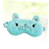 Mobestech Light Green Cat Design Contoured Eye Mask Soft Comfortable Sleeping Blindfold for Work Travel and Naps Lightweight Night Eyeshade with No Eye Pressure view 3