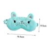 Mobestech Light Green Cat Design Contoured Eye Mask Soft Comfortable Sleeping Blindfold for Work Travel and Naps Lightweight Night Eyeshade with No Eye Pressure view 4