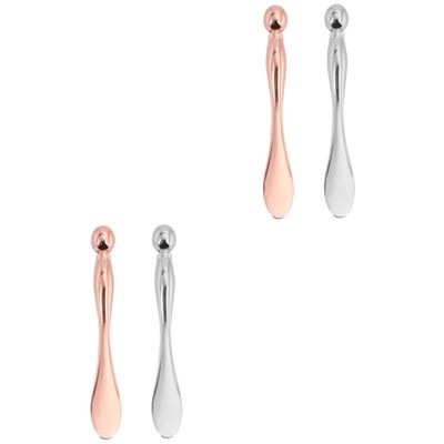 balacoo 4pcs Eye Cream Stick Zinc Alloy Eye Mask Spatula for Dark Circles Puffiness Relief and Skin Care for All Skin Types
