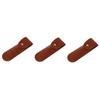 balacoo 3pcs Snap Button Closure Pu Leather Barber Case Compact Protective Cover for Manual Shavers for Travel and Daily Storage Fits Systems Prevents Bluntness and Scratches view 1