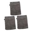 Balacoo 30 Pcs Fiber Makeup Remover Gloves Rustic Wall Mirror Bathroom Spa Gloves Makeup Removal Gloves Exfoliating Mitt Ladies Exfoliating Glove Polyester Edging Miss Cleansing Face Wash, Black view 1