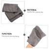 Balacoo 30 Pcs Fiber Makeup Remover Gloves Rustic Wall Mirror Bathroom Spa Gloves Makeup Removal Gloves Exfoliating Mitt Ladies Exfoliating Glove Polyester Edging Miss Cleansing Face Wash, Black view 4