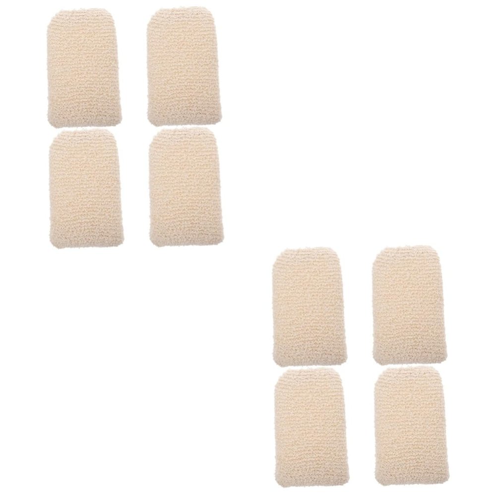 Balacoo 8 Pcs Children's Bath Sponge Childrens Bath Sponge Kitchen Sponge Braid Hair Clips Dish Sponge Body Loofah Shower Scrubber Bath Shower Puff Shower Brush Gloves Clean Sponge Mat, Beige