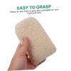 Balacoo 8 Pcs Children's Bath Sponge Childrens Bath Sponge Kitchen Sponge Braid Hair Clips Dish Sponge Body Loofah Shower Scrubber Bath Shower Puff Shower Brush Gloves Clean Sponge Mat, Beige view 2