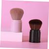Balacoo 3pcs Travel Powder Face Brush Portable Brush Multifunctional Cosmetic Brush Foundation Brush Retractable Black Puff Face Highlighter Hair Neck Duster Highlighters Strawberry Blush, 8.3x3.3cm view 4