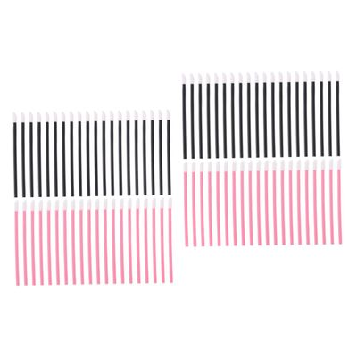 Balacoo 400 Pcs Cotton Swab Eyelash Extension Applicator Lipstick Wands Makeup Beauty Tool Kits Disposable Lip Wands Eyeshadow Applicators Lipstick Brush Lip Gloss Mousse Plastic, 9.5X0.5X0.5CM