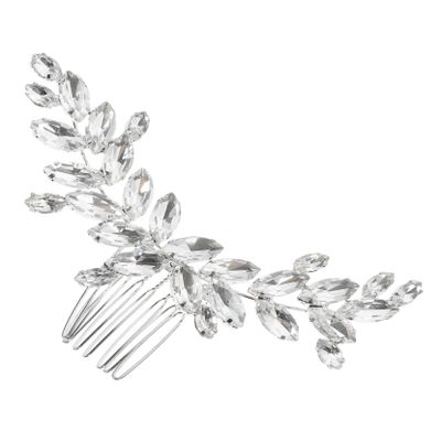 balacoo Rhinestone Hair Comb for Brides Elegant Hair Accessory for Wedding Stunning Bridal Headpiece Unique Design for Special Occasions Celebrations