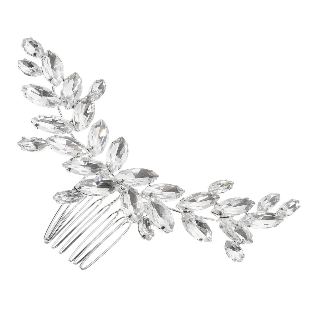 balacoo Rhinestone Hair Comb for Brides Elegant Hair Accessory for Wedding Stunning Bridal Headpiece Unique Design for Special Occasions Celebrations