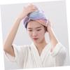 Angoily 1Pc Fleece Dry Hair Cap Fast Drying Bath Cap for Women Super Absorbent Hair Drying Hat Long Hair Wrap for Shower Face Washing Travel view 3