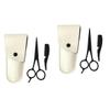 Didiseaon 6pcs Facial Hair Scissors Set Men Beard Scissors Styling Kit Small Comb Stainless Steel for Barbers Home Use view 1