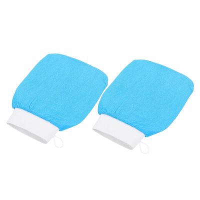 Didiseaon 4pcs Exfoliating Bath Mittens Skin Scrubbing Gloves for Shower and Lightweight Body Scrubbers for Deep Cleansing and Skin Random Colors