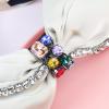 Brihasory Sparkle Rhinestone Knotted Headbands for Women and Girls Big Bow Crystal Jeweled Headband Fashion Mardi Gras Accessories Party Prom Carnival Valentines Headwear Hair Hoop(Beige) view 4