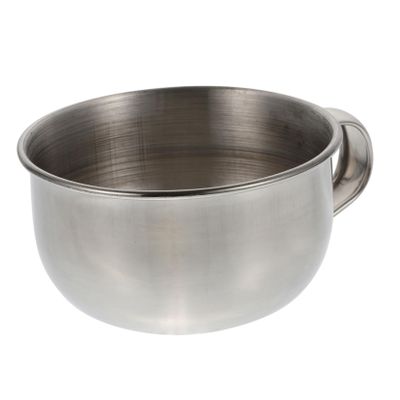 Angoily 2pcs Men's Shaving Bowl Stainless Steel Design Capacity for Easy Lathering and Rustproof for Daily Grooming