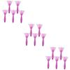 Angoily 15pcs Plastic Curly Hair Comb Cleaning Tools Handle Comb Cleaner Tweezers for Easy Removal of Hair from Brushes for Pets Travel-friendly Rosy view 1