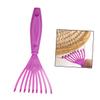 Angoily 15pcs Plastic Curly Hair Comb Cleaning Tools Handle Comb Cleaner Tweezers for Easy Removal of Hair from Brushes for Pets Travel-friendly Rosy view 4