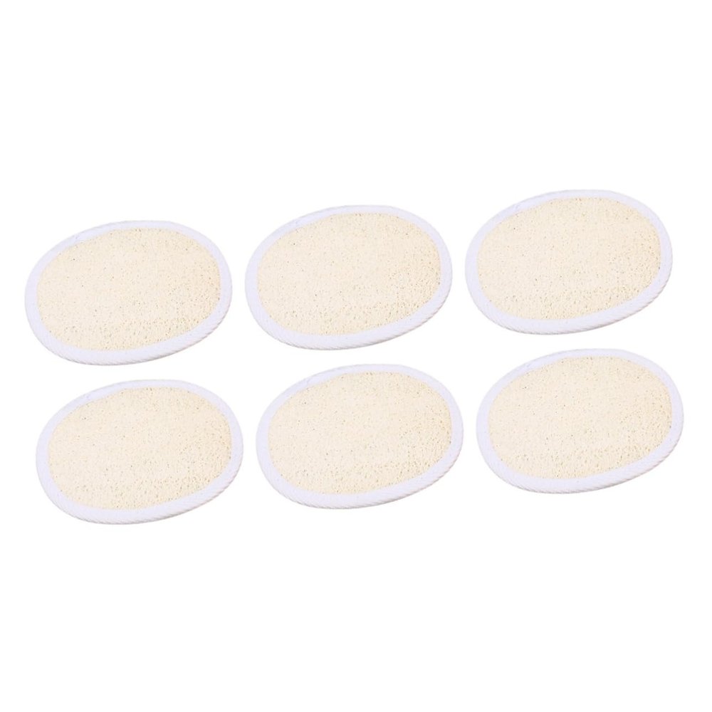 Angoily 6pcs Exfoliating Loofah Sponge Pad Body Scrubber Exfoliating Bath Loofahs Gentle for Boys and Girls