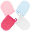 Angoily 16pcs Microfiber Facial Washing Gloves Reusable Makeup Removal Mitts Soft Cleaning Mitts for Gentle Face Wash Skin-friendly and Water-absorbent for Eye Makeup Removal and Daily view 3