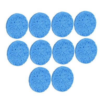 Angoily 10pcs Facial Cleaning Sponge Wood Pulp Compress Cosmetic Puff for Makeup Removal Gentle Skin Types for Powder Cleansing