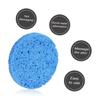 Angoily 10pcs Facial Cleaning Sponge Wood Pulp Compress Cosmetic Puff for Makeup Removal Gentle Skin Types for Powder Cleansing view 3
