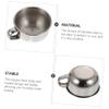Angoily 3pcs Stainless Steel Shaving Bowl Handle Men's Shaving Container for Home Barbershop Use Easy to Carry and Store for Grooming Enthusiasts view 3