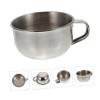 Angoily 3pcs Stainless Steel Shaving Bowl Handle Men's Shaving Container for Home Barbershop Use Easy to Carry and Store for Grooming Enthusiasts view 4
