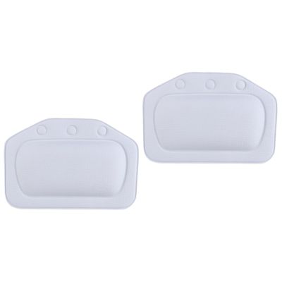 Angoily 2pcs Tub Pillow for Bath Comfortable Spa Headrest Suction Cups Lightweight