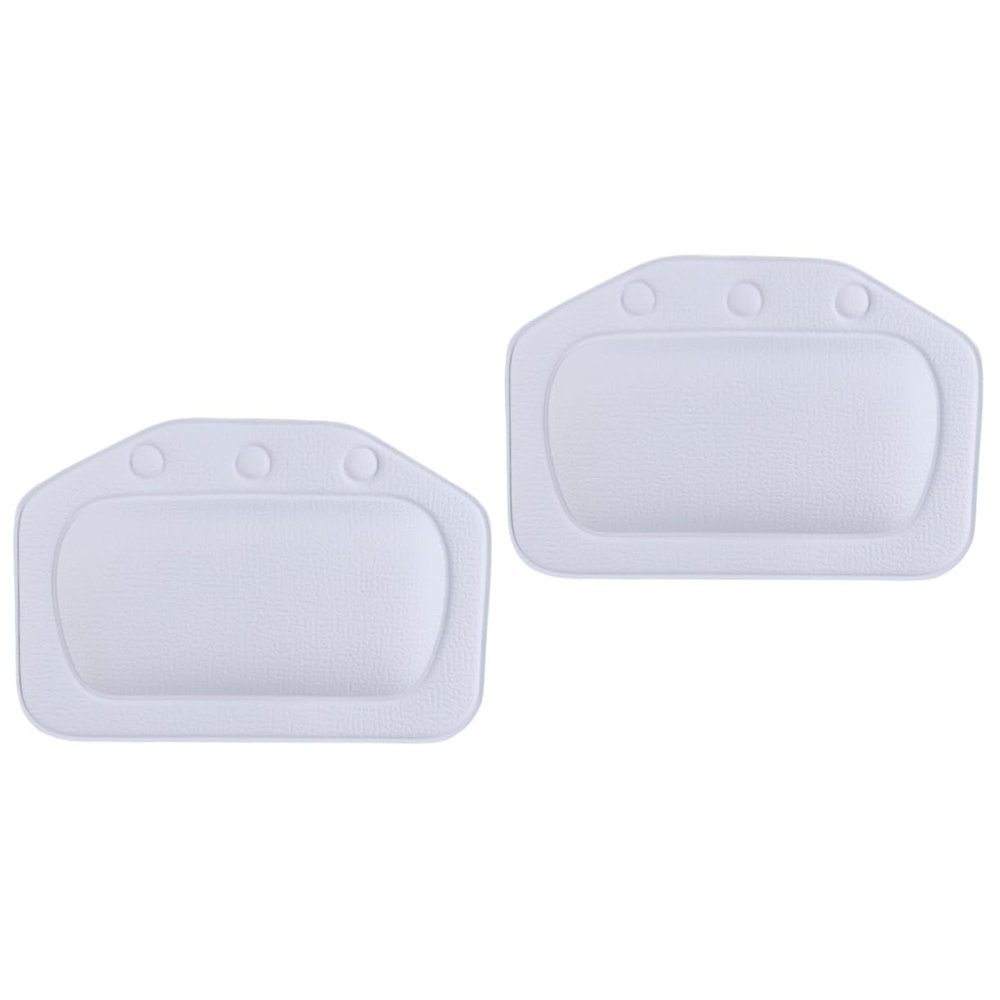 Angoily 2pcs Tub Pillow for Bath Comfortable Spa Headrest Suction Cups Lightweight