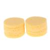 Angoily 10pcs Facial Cleaning Sponge Yellow Makeup Removal Puff for Blush Sun Block Natural Wood Pulp for Deep Cleansing Exfoliating Skin view 1
