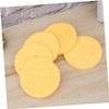 Angoily 10pcs Facial Cleaning Sponge Yellow Makeup Removal Puff for Blush Sun Block Natural Wood Pulp for Deep Cleansing Exfoliating Skin view 3