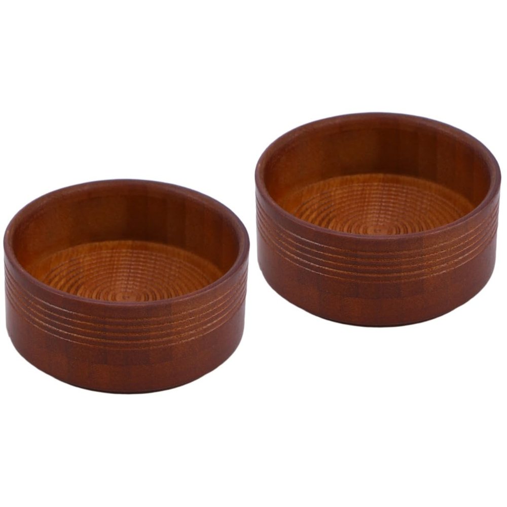 Beavorty 2pcs Shaving Mug Container Large Shaving Soap Bowl Wooden Cup for Man Smooth Safe for Wet