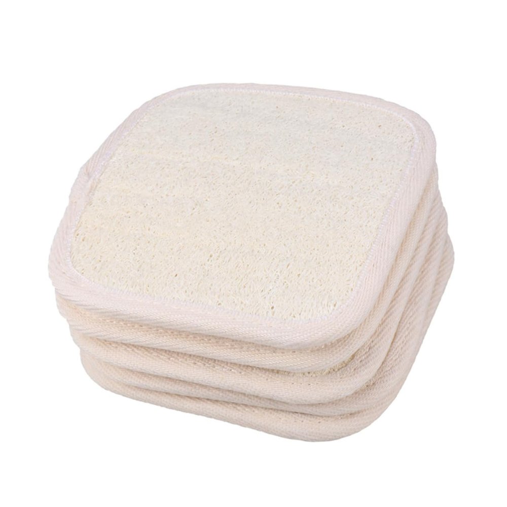 Angoily 5-pack Natural Loofah Body Exfoliator Towel for Men Women Bath Brush Scrub Towel