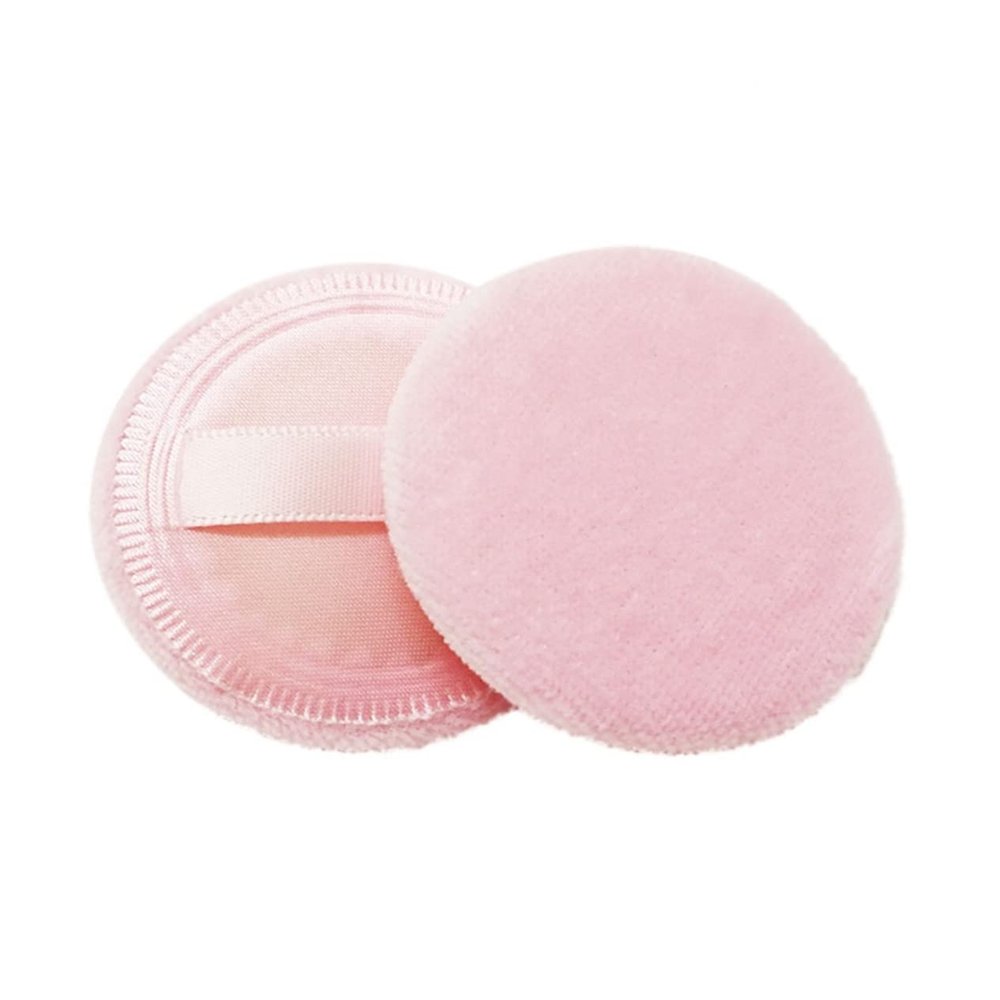 Angoily 8pcs Professional Velvet Puff Makeup Sponge Cotton Rounds Ribbon for Foundation Powder Random Color