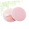 Angoily 8pcs Professional Velvet Puff Makeup Sponge Cotton Rounds Ribbon for Foundation Powder Random Color view 4