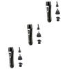 Angoily 3pcs Rechargeable Electric Nose Hair Trimmer Multi-Function Grooming Tool for Men and Women Compact Design USB Charging and Safe for Travel Use Black view 1