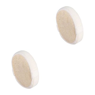 Angoily 2pcs Natural Exfoliating Loofah Sponge Pads Super Soft Luffa Material for Bath Shower Spa Double-Sided Design