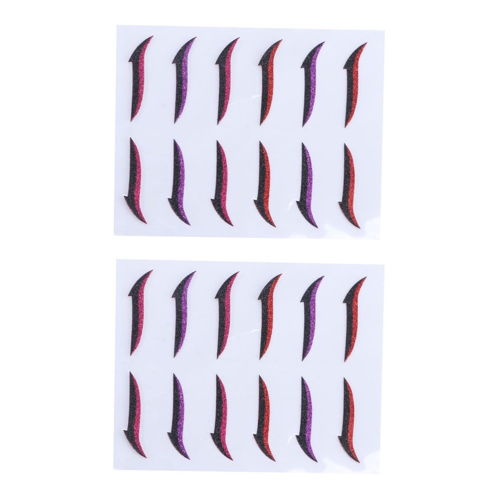 Angoily 12pairs Eyeliner Stickers Eye Line Strips Women Eye Makeup Tools Portable