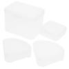 Angoily 4pcs Makeup Sponge Powder Puff Box Plastic Storage Case Organizer for Beauty Tools view 1