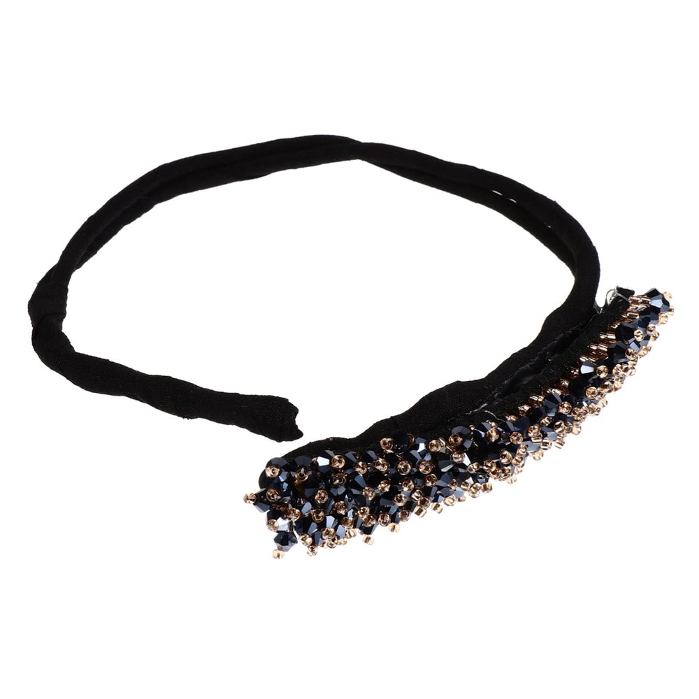 Angoily 1pc Crystal Hair Bun Maker Simple and Elegant Hair Jewelry for Women for Quick Updos and Neat Styles for Daily Use and Special Occasions