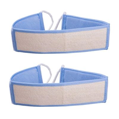 Angoily 2pcs Bath Brush Back Rubbing Towel Long Handle Long Strip Shower Towel Scrubber Strip for Exfoliating Body