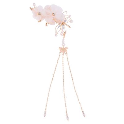 Beavorty 1bag Elegant Handmade Dragonfly Hair Clips Archaistic Tassel Hair Accessories for Women and Girls for Photo Props and Bridal Costumes